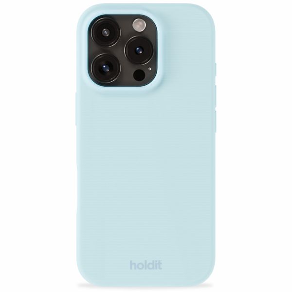 Holdit Coque Silicone iPhone 16 Pro - Mineral Blue