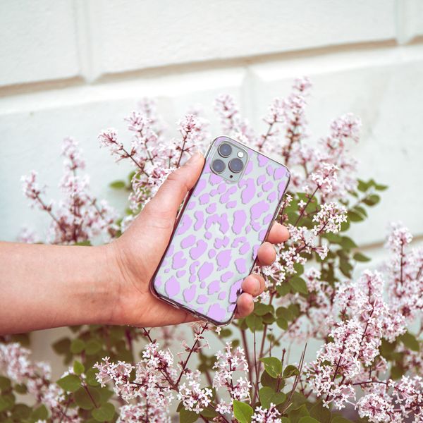 imoshion Coque Design iPhone 12 (Pro) - Léopard - Violet