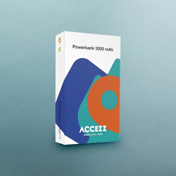 Accezz Powerbank Kevlar 5 000 mAh - MagSafe et Qi - Noir