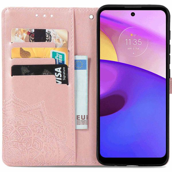 imoshion Etui de téléphone portefeuille Mandala Motorola Moto E30 / E40 - Rose Champagne