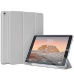 Accezz Étui de téléphone portefeuille Smart Silicone iPad 9 (2021) 10.2 / iPad 8 (2020) 10.2 / iPad 7 (2019) 10.2 - Gris