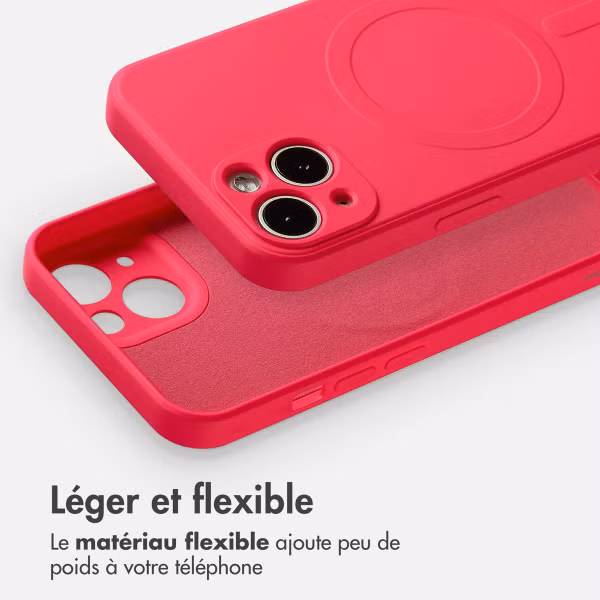 imoshion Coque Couleur avec MagSafe Apple iPhone 13 - Neon Pink