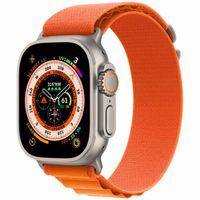 Apple Alpine Loop Band Apple Watch Series 1-10 / SE / Ultra (2) - 42/44/45/46/49 mm - Taille S - Orange