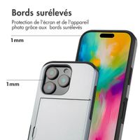 imoshion Coque arrière avec porte-cartes iPhone 16 Pro - Gris