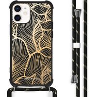 imoshion Coque Design avec cordon iPhone 12 Mini - Golden Leaves