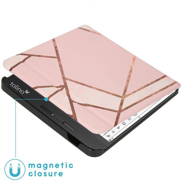 imoshion ﻿Design Slim Hard Sleepcover avec support Tolino Vision 5 - Pink Graphic