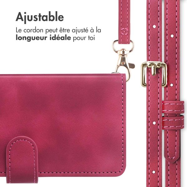 imoshion Etui de télephone portefeuille avec cordon Apple iPhone 16 - Rood