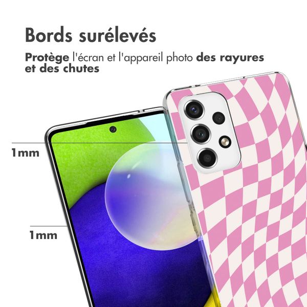 imoshion Coque Design Samsung Galaxy A53 - Retro Pink Check