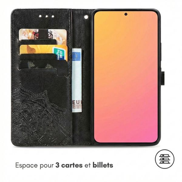 imoshion Etui de télephone Mandala Samsung Galaxy S24 Plus - Noir