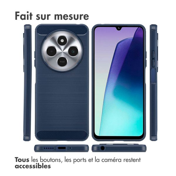 imoshion Coque Brushed Xiaomi Redmi 14C - Bleu foncé