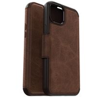 OtterBox Étui de télephone portefeuille Strada MagSafe Apple iPhone 15 Plus - Marron