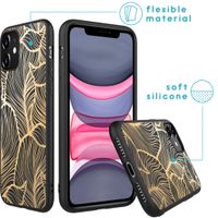 imoshion Coque Design iPhone 11 - Feuilles / Noir