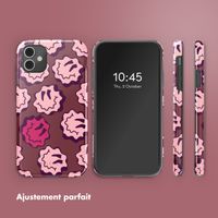 Selencia Coque arrière Vivid Tough iPhone 11 - Wavy Smiley Pink