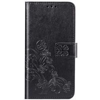 imoshion Etui de téléphone Fleurs de Trèfle Sony Xperia XZ3 - Noir