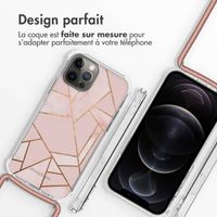 imoshion Coque Design avec cordon iPhone 12 (Pro) - Pink Graphic