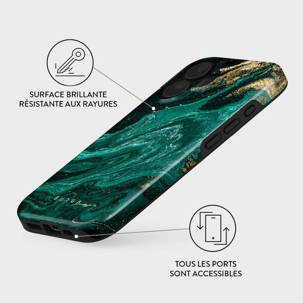 Burga Coque arrière Tough Apple iPhone 16 - Emerald Pool