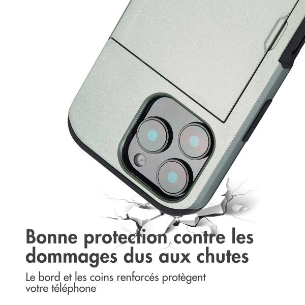 imoshion Coque arrière avec porte-cartes iPhone 16 Pro - Vert