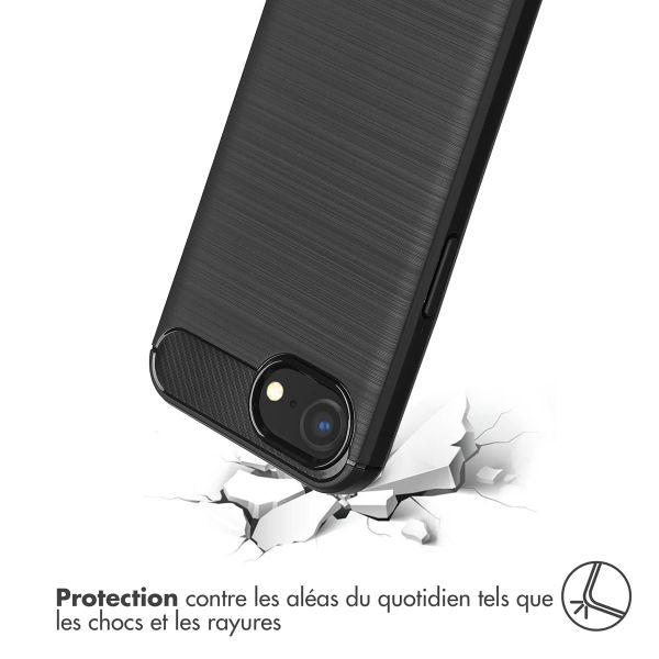 imoshion Coque Brushed Apple iPhone 16e - Noir