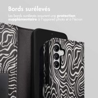 imoshion Étui de télephone portefeuille Design Samsung Galaxy A14 (5G/4G) - Black And White