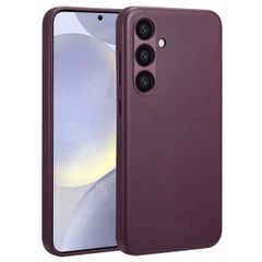 Accezz Coque arrière en cuir avec MagSafe Samsung Galaxy S24 Plus - Heath Purple