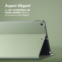 Accezz Coque tablette Classic Apple iPad 9 (2021) 10.2 pouces / iPad 8 (2020) 10.2 pouces / iPad 7 (2019) 10.2 pouces - Vert