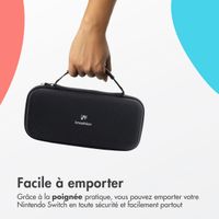 imoshion Etui Nintendo Switch 2 avec poche zippée - Etui Nintendo Switch 2 / Switch (OLED) avec poignée - Noir