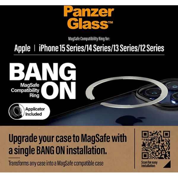 PanzerGlass ﻿Anneau MagSafe - Argent