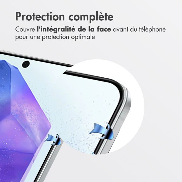 Accezz Protecteur d’écran en verre trempé + Applicateur Samsung Galaxy A55