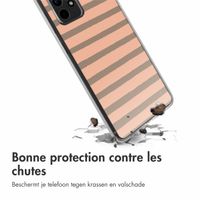 imoshion Coque Design Samsung Galaxy A52(s) (5G/4G) - Striped peach reverse