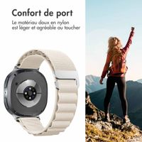 imoshion Bracelet en nylon Alpine Samsung Galaxy Watch 8 (40/44mm) / Classic (46mm) - Blanc