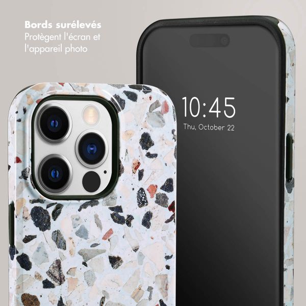 Selencia Coque arrière Vivid Apple iPhone 14 Pro - Chic Terazzo
