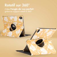 imoshion Coque tablette Design rotatif à 360° iPad Air 5 (2022) / Air 4 (2020) - Yellow Flowers