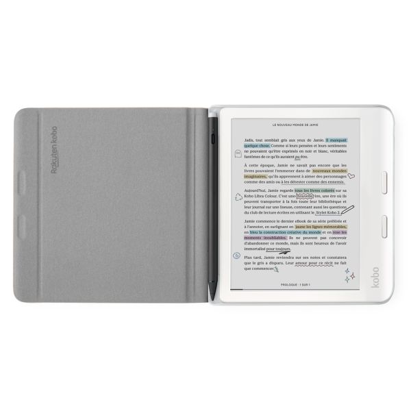 Kobo Étui de liseuse Notebook SleepCover Kobo Libra Colour - Sand Beige