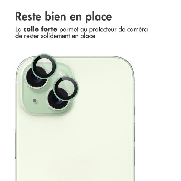 imoshion Lot de 2 protections d'objectif de caméra Apple iPhone 15 / 15 Plus - Green