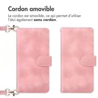 imoshion Etui de télephone portefeuille avec cordon Motorola Moto G77 - Rose