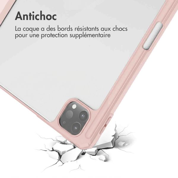 imoshion Coque tablette rigide Trifold Apple iPad Pro 11 (2022 / 2021 / 2020 / 2018) - Rose