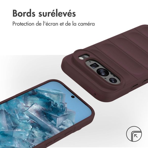 imoshion Coque arrière EasyGrip Google Pixel 9 / 9 Pro - Aubergine