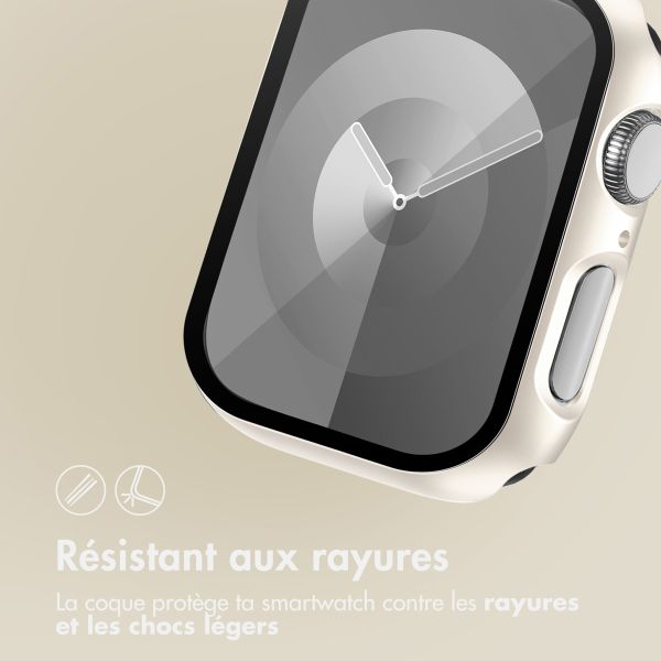 imoshion Coque rigide à couverture complète pour Apple Watch Series 4 / 5 / 6 / SE - 40 mm - Starlight