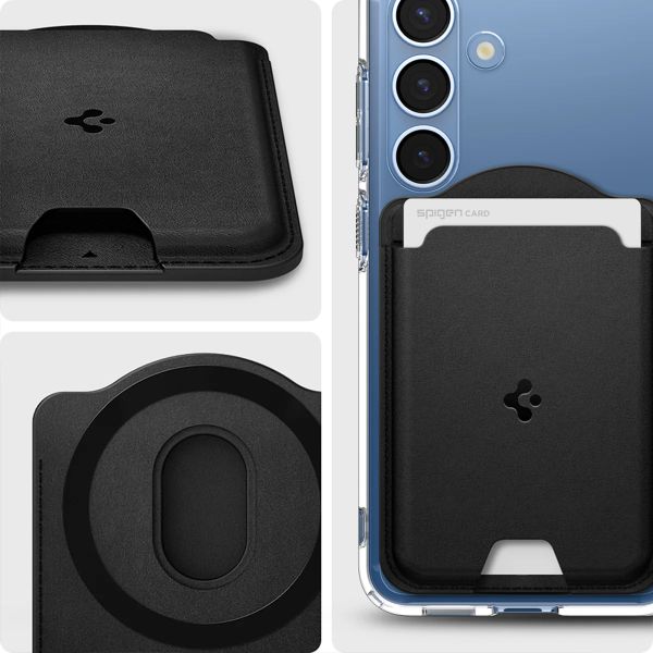 Spigen Porte-cartes magnétique Valentinus pour Samsung Magnetic Case - 3 cartes - Black
