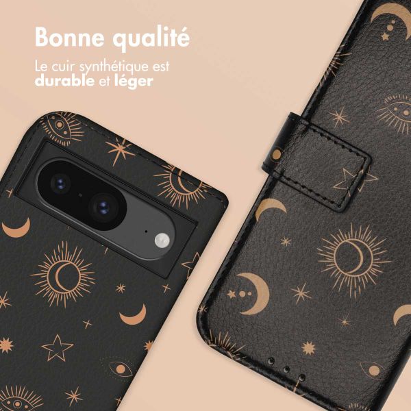 imoshion Étui de téléphone portefeuille Design Google Pixel 8a - Sky Black