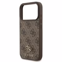 Guess Coque 4G Metal Logo MagSafe Apple iPhone 17 Pro - Marron