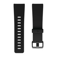 Fitbit Bracelet Classic silicone Fitbit Versa / Versa 2 / Versa Lite - Taille L - Noir