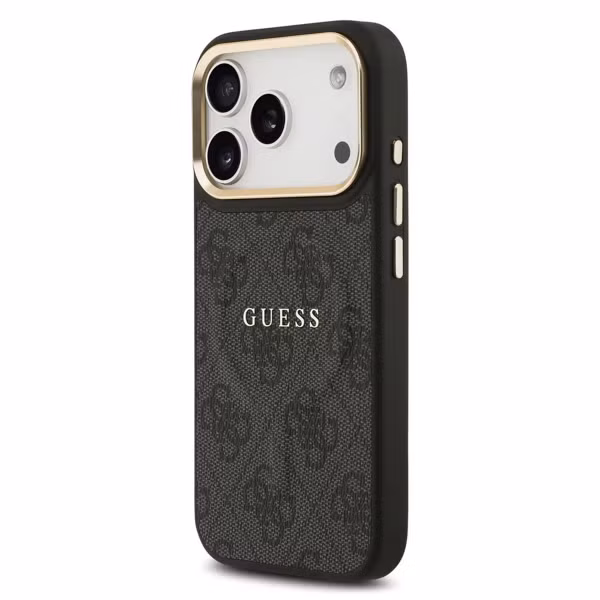 Guess Coque MagSafe Classic avec logo 4G Apple iPhone 17 Pro - Noir