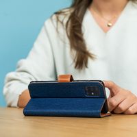 imoshion Étui de téléphone portefeuille Canvas Luxe Galaxy S7 - Bleu