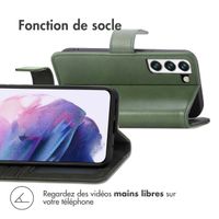 imoshion Étui de téléphone portefeuille Luxe Samsung Galaxy S22 - Vert