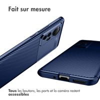 imoshion Coque silicone Carbon Xiaomi 12 / 12X - Bleu