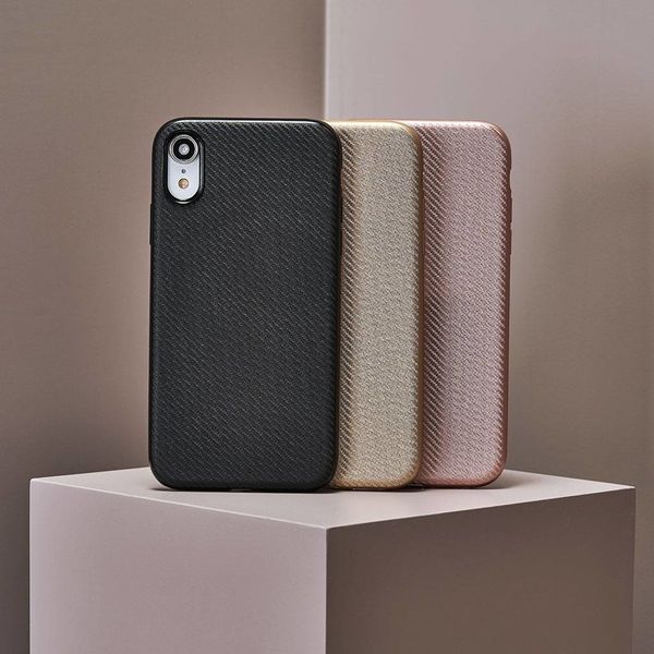 Coque silicone Carbon Samsung Galaxy J6 Plus - Noir