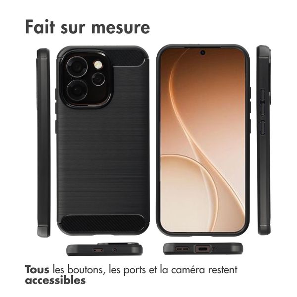 imoshion Coque Brushed Oppo Reno15 Pro (5G) - Noir