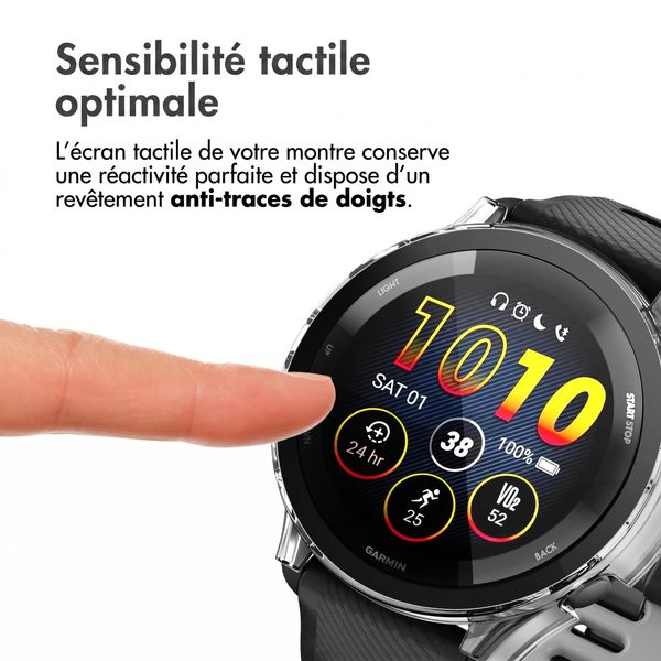 imoshion Coque rigide à couverture complète Garmin Forerunner 265 - Transparent