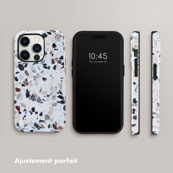 Selencia Coque arrière Vivid Tough iPhone 14 Pro - Chic Terazzo